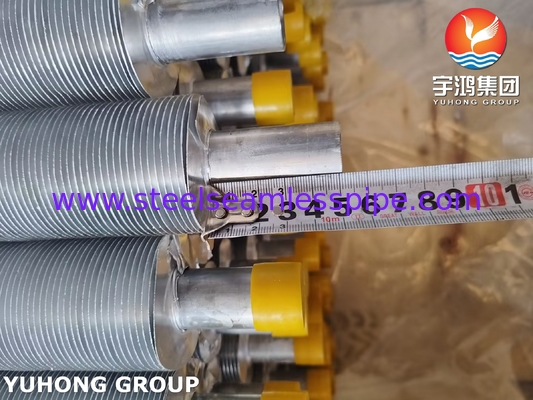 ASME SA249 TP316L لوله حلقه ای با نوار Al1100 برای خنک کننده هوا