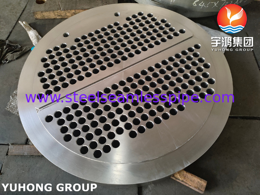 صفحه لوله های فولاد آلیاژ ASTM A335 ASME SA335 F5N OD 1761MM*182MM 2476HOLES*19.25MM
