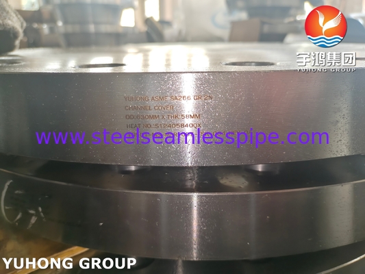 ASTM A266 ASME SA266 GR.2N قطعات مبادله گرما فلنج پوشش کانال