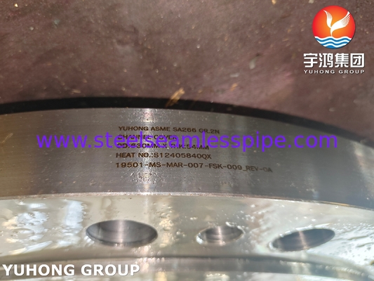 ASTM A266 ASME SA266 GR.2N قطعات مبادله گرما فلنج پوشش کانال