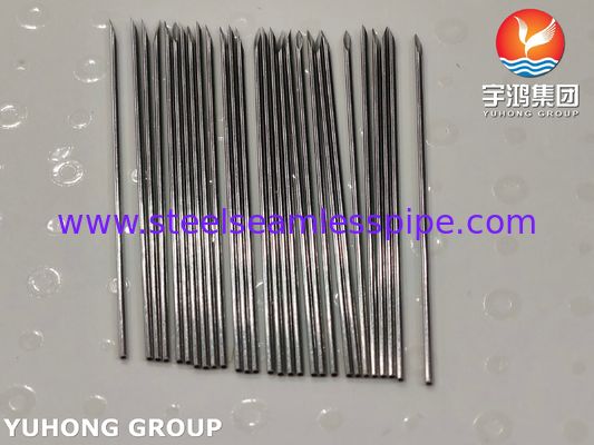 لوله سوزن تزریق پزشکی فولاد ضد زنگ ISO7864 SUS304، 21G 44 میلی متر، نوک اریب