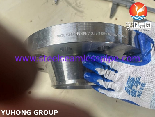 ASTM A182 F5 سوراخ جوش گردن RF فلنج B16.5 برای درجه حرارت بالا عالی