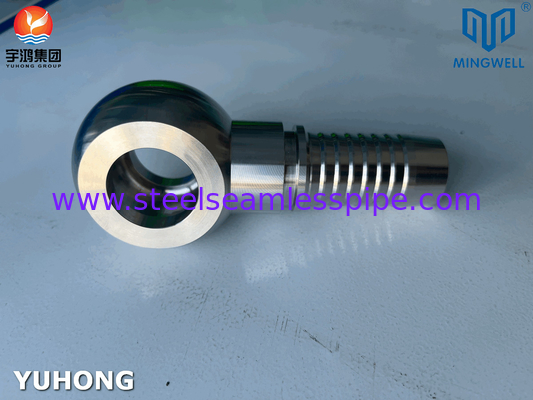 316L متریک بانجو راست فولاد ضد زنگ لوله نصب DIN 7642