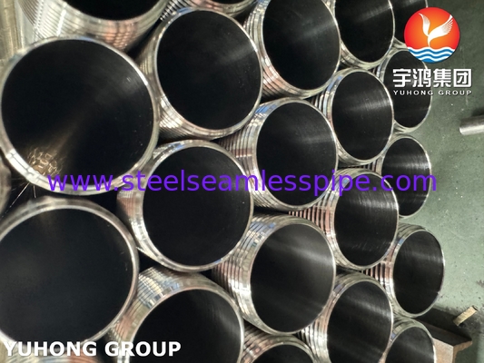 ASTM A270 TP304 لوله فولاد ضد زنگ بهداشتی با رشته خارجی