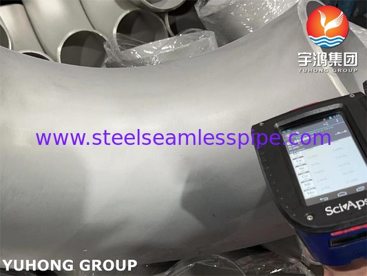 ASTM A403 WPS31254 فولاد ضد زنگ دوگانه 254SMO لوازم جانبی 90 درجه LR آرنج