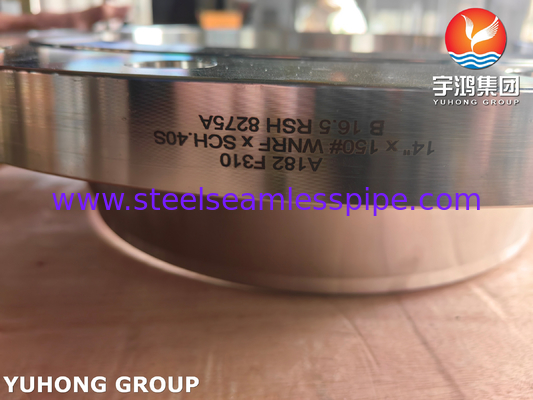 ASTM A182 F310 WNRF فلنج فولاد ضد زنگ ASME B16.5 فلنج فولاد جعل شده