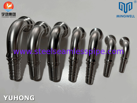 لوله فولاد ضد زنگ 90° SAE Flange SS316L برای اتصال لوله لوله
