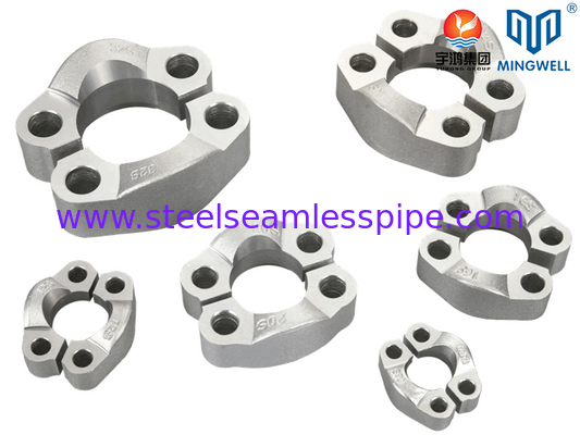 نصب فلنج فولاد ضد زنگ SAE Split Flange Clamp SS316L شکل دهی هیدرولیکی