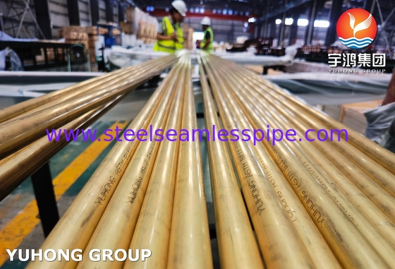 ASTM B111 C68700 لوله نیکل مس برای استفاده در کاندنسر و مبادله گرما