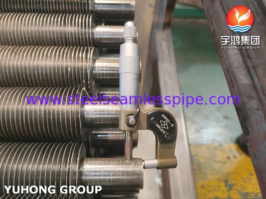 ASME SA179 آلومینیوم 1060 لوله های داخل لوله G-type Fin برای سیستم خنک کننده