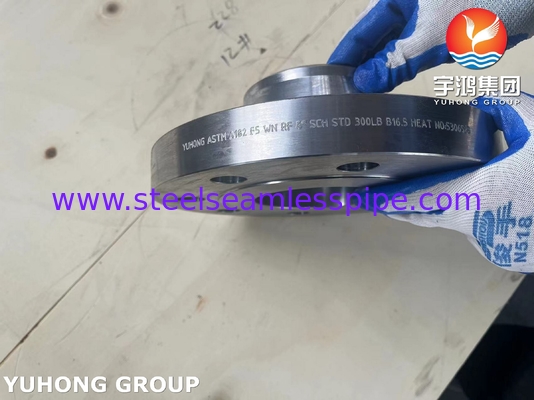 ASTM A182 F5 آلیاژ فولاد تقلب گردن جوش WN فلنج RF B16.5