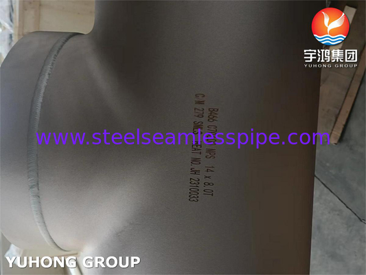 ASTM B466 C70600 لوله فیتینگ آلیاژ مس و نیکل ، Buttweld CuNi 90/10 Equal Tee