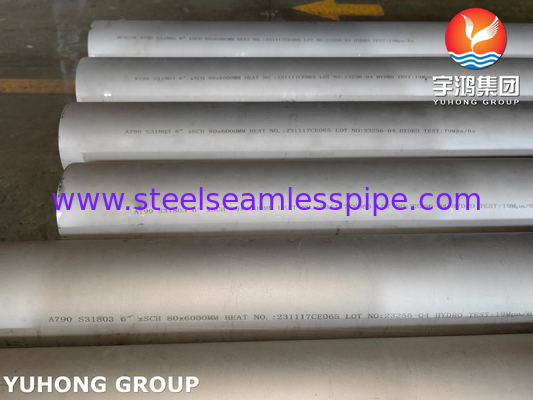 ASTM A790 UNS S31803 لوله فولادی دوپلیکس بدون درز