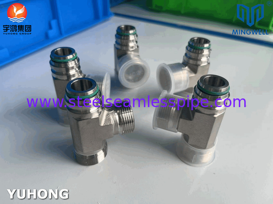 آداپتور فولاد ضد زنگ Tees NPT G PT SS316L