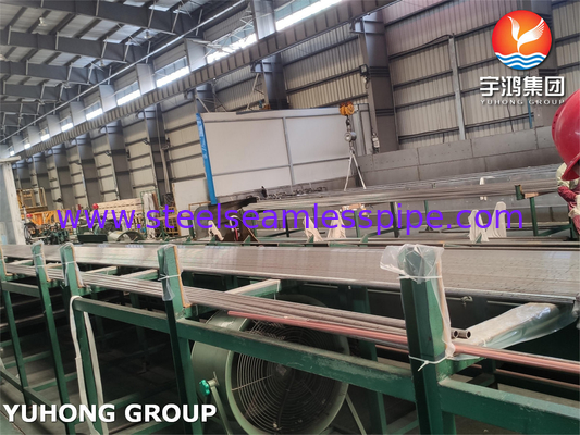 لوله بدون درز برای دیگ نکل مس ASTM B111 ASME SB111 C71640 CW353H