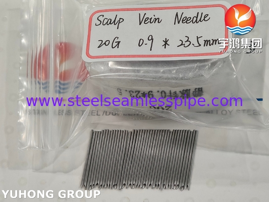 ISO9626 SUS304 ، لوله سوزن درون وریدی برای تزریق و تزریق وریدی ، 20G 0.9*23.5MM