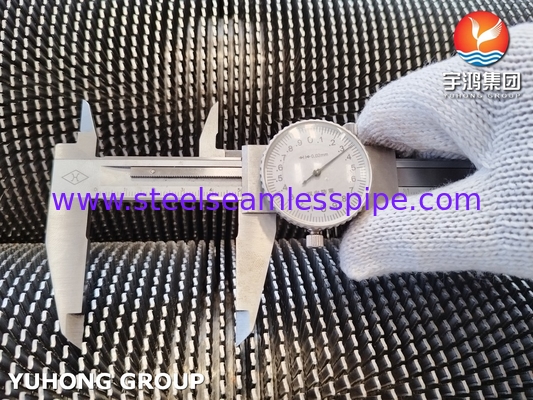 ASTM A312 TP304H لوله بالدار میله دار برای مبادله گرما و خنک سازی راکتور