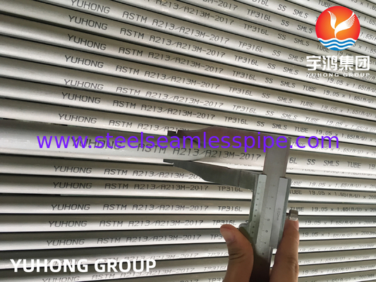 ASTM A213 TP316L لوله بی سیم فولاد ضد زنگ برای مخازن ذخیره سازی و پالایشگاه ها