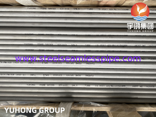 ASTM A789 UNS S31803 SAF2205 لوله بدون درز استیل دوگانه در محیط های تهاجمی