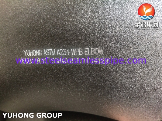 ASTM A234 WPB فلز کربن آرنج 45DEG LR Buttwelded BW B16.9