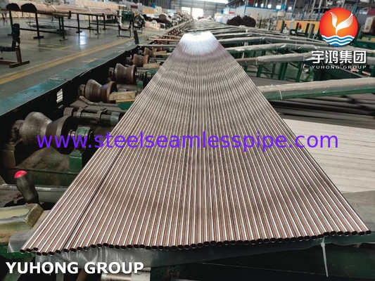 ASME SB111 C70600 لوله بی سیم مس نیکل برای مبادله گرما دریایی