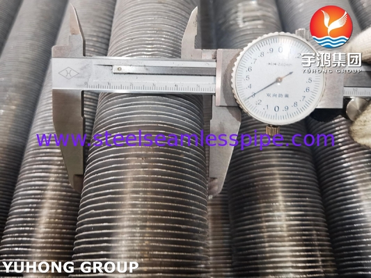 ASME SA179 لوله بالدار استرود شده با نوار بالدار Al1100 برای خنک کننده هوا