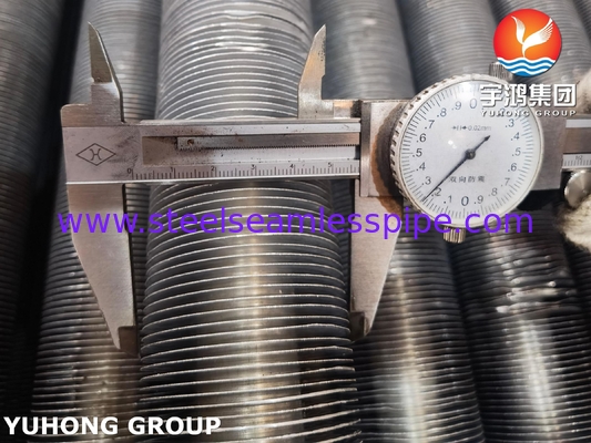 ASME SA179 لوله بالدار استرود شده با نوار بالدار Al1100 برای خنک کننده هوا