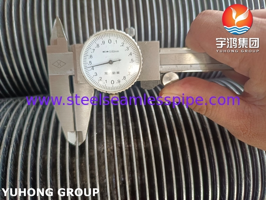 مواد پایه لوله های داخل نوع G ASME B163 مواد NO4400 آلومینیوم برای رادیاتور تبخیر دهنده مبادله گرما