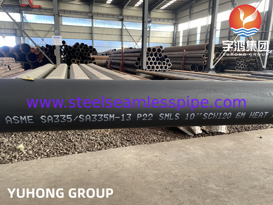 ASTM A335 P22 لوله های کتلی فولاد آلیاژ بدون دنده برای پروژه های پالایشگاه