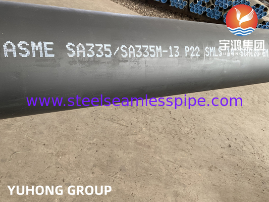 ASTM A335 P22 لوله های کتلی فولاد آلیاژ بدون دنده برای پروژه های پالایشگاه