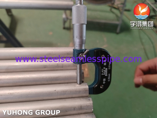 ASME SA789 / ASTM A789 S32750 لوله دوگانه فولادی فولادی برای مبادله گرما ، کاربرد شیمیایی