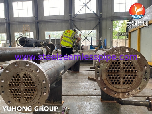 شیل و مبادله گرما لوله با لوله های SS31803 SA-106 درجه B Shell ASME بخش VIII