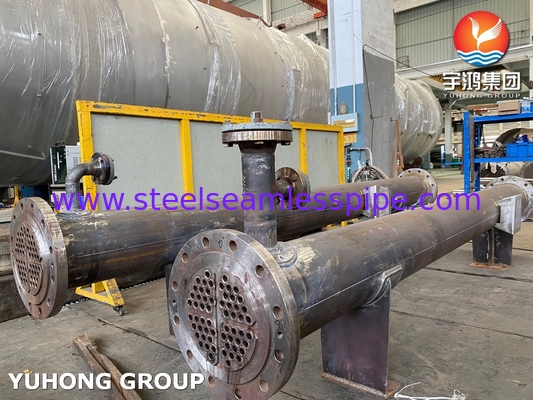 شیل و مبادله گرما لوله با لوله های SS31803 SA-106 درجه B Shell ASME بخش VIII