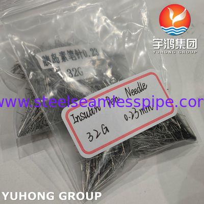 سوزن انسولین ISO9626 SUS304، لوله سوزنی با نوک پنج‌لبه برای درمان دیابت