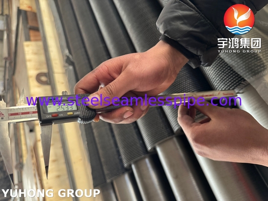 ASTM A335 P11 HFW نوع رشته دار لوله های فلزی برای سیستم بخار بازیافت گرما HRSG