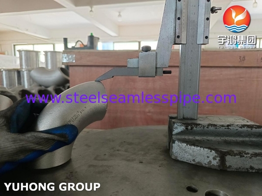 ASTM A403 / ASME SA403 WP316 / WP316L فولاد ضد زنگ بدون درز بلت ولد شده مناسب 90 درجه آرنج B16.9