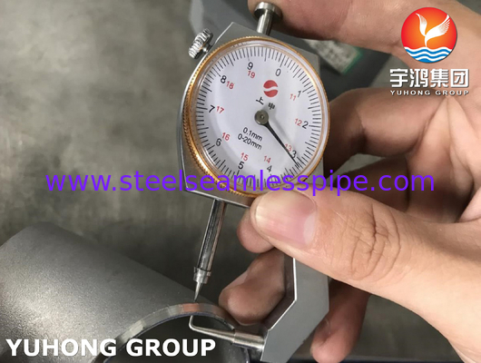 ASTM A815 S31803 دو قطب فولادی دو طرفه با جوش 90 درجه لوله آرنج B16.9