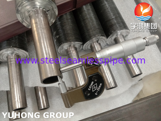 ASME SB163 N04400 لوله بالدار جاسازی شده با بالدار آلومینیومی برای خنک کننده هوا و رِبوئلر گاز