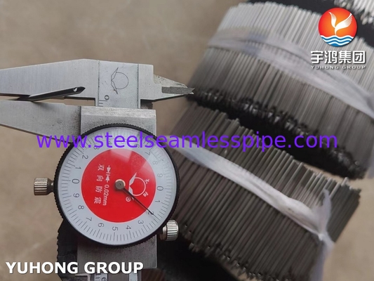 2.2MM SUS304 لوله سوزن فولاد ضد زنگ برای بروکاری و دوخت نوک پیچ با سوراخ جانبی