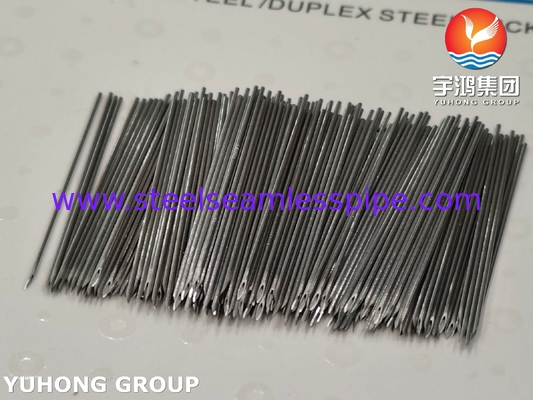 SUS304 لوله سوزن تزریقی فولادی ضد زنگ درجه پزشکی، لانسِت بیول پوینت، 24G 0.55MM