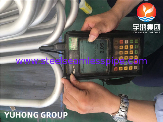 لوله بی درهم اینکونل 625 آلیاژ نیکل ASTM B444 UNS NO8825 برای مبادله گرما
