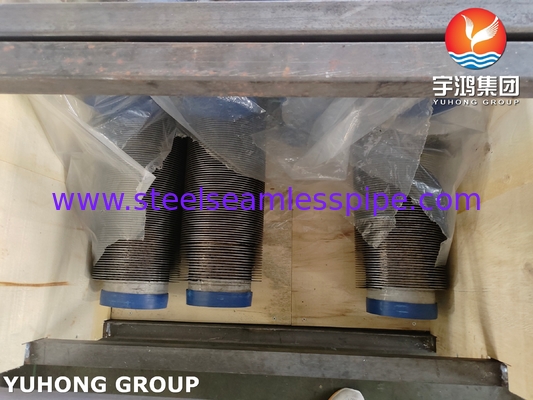 ASME SA312 TP347H لوله بدون درز از فولاد ضد زنگ با نوار بال SS برای گرمایش