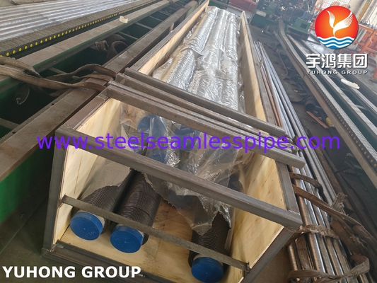 ASME SA312 TP347H لوله بدون درز از فولاد ضد زنگ با نوار بال SS برای گرمایش