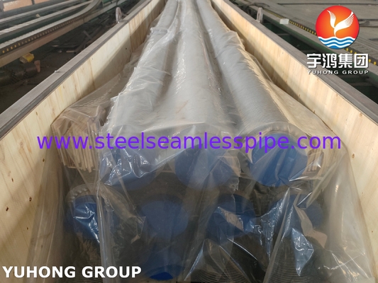 ASME SA312 TP347H لوله بدون درز از فولاد ضد زنگ با نوار بال SS برای گرمایش