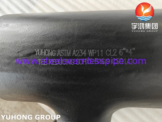 ASTM A234 WP11 CL2 آلیاژ فولاد کم کننده تی ASME B16.9 لوله های Buttweld