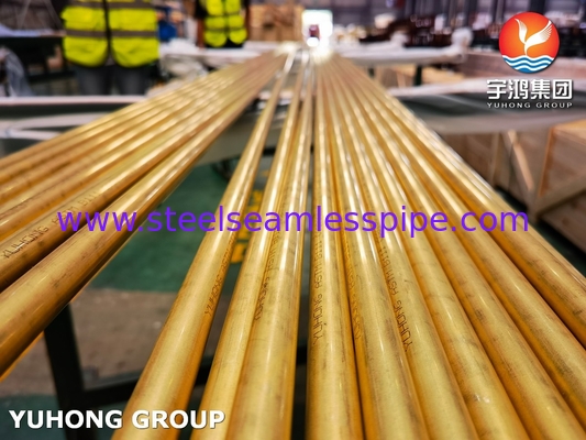 ASME SB111 C68700 لوله های مس باریک O61 برای مبادله گرما