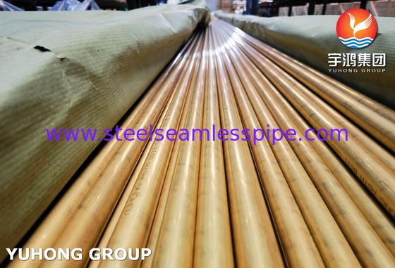ASME SB111 C68700 لوله های مس باریک O61 برای مبادله گرما