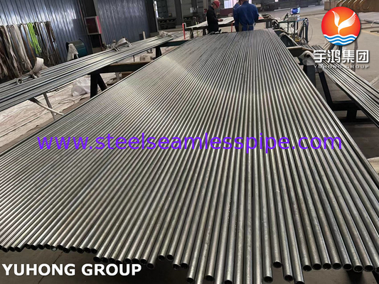 ASTM A268 TP405 لوله بدون درز فولادی فوریت و مارتنسیتی از فولاد ضد زنگ برای تجهیزات درمان گرما