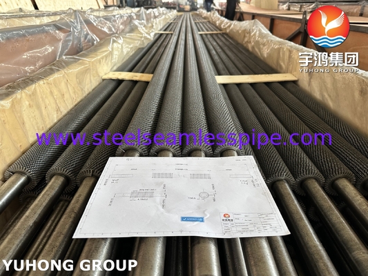 ASTM A213 T11 لوله بدون درز فولادی آلیاژ HFW لوله بالدار میله دار برای نفت و پالایشگاه