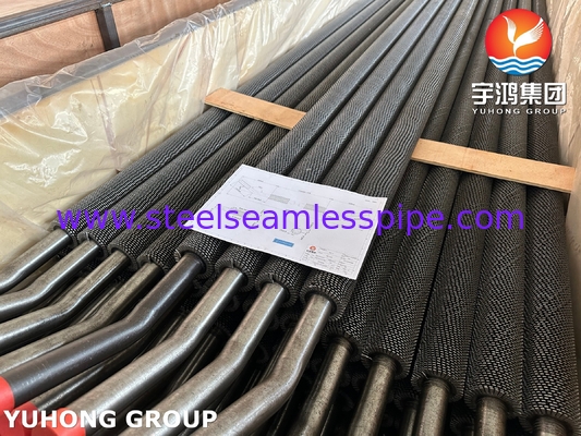 ASTM A213 T11 لوله بدون Sesmless از فلز آلیاژ لوله HFW Fin Serrated برای پالایشگاه